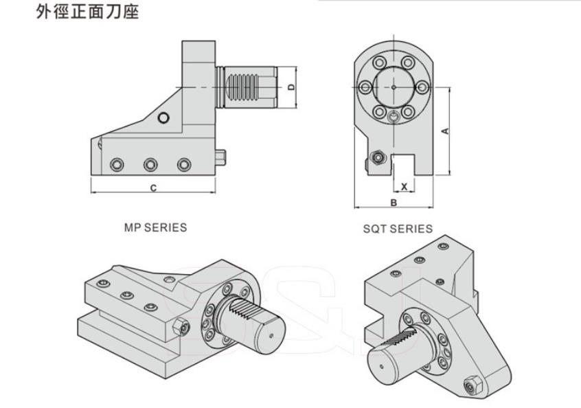 MAZAK 山崎马扎克 刀座 动力刀座 - jCINC、京瓷、KORLOY刀具及EVERMORE刀柄、合金铣刀等产品，适配多品牌动力刀座与台湾刀柄